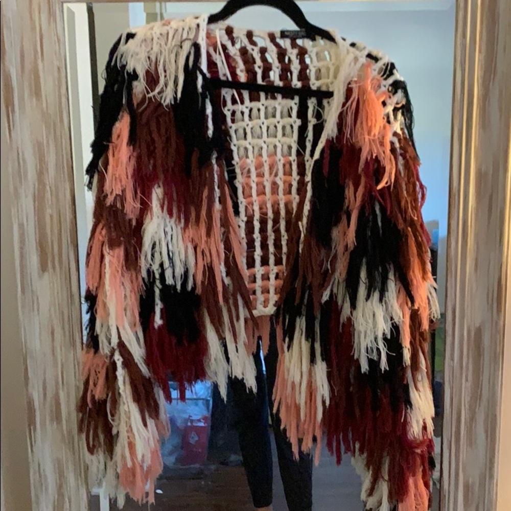 Nasty Gal fringe sweater